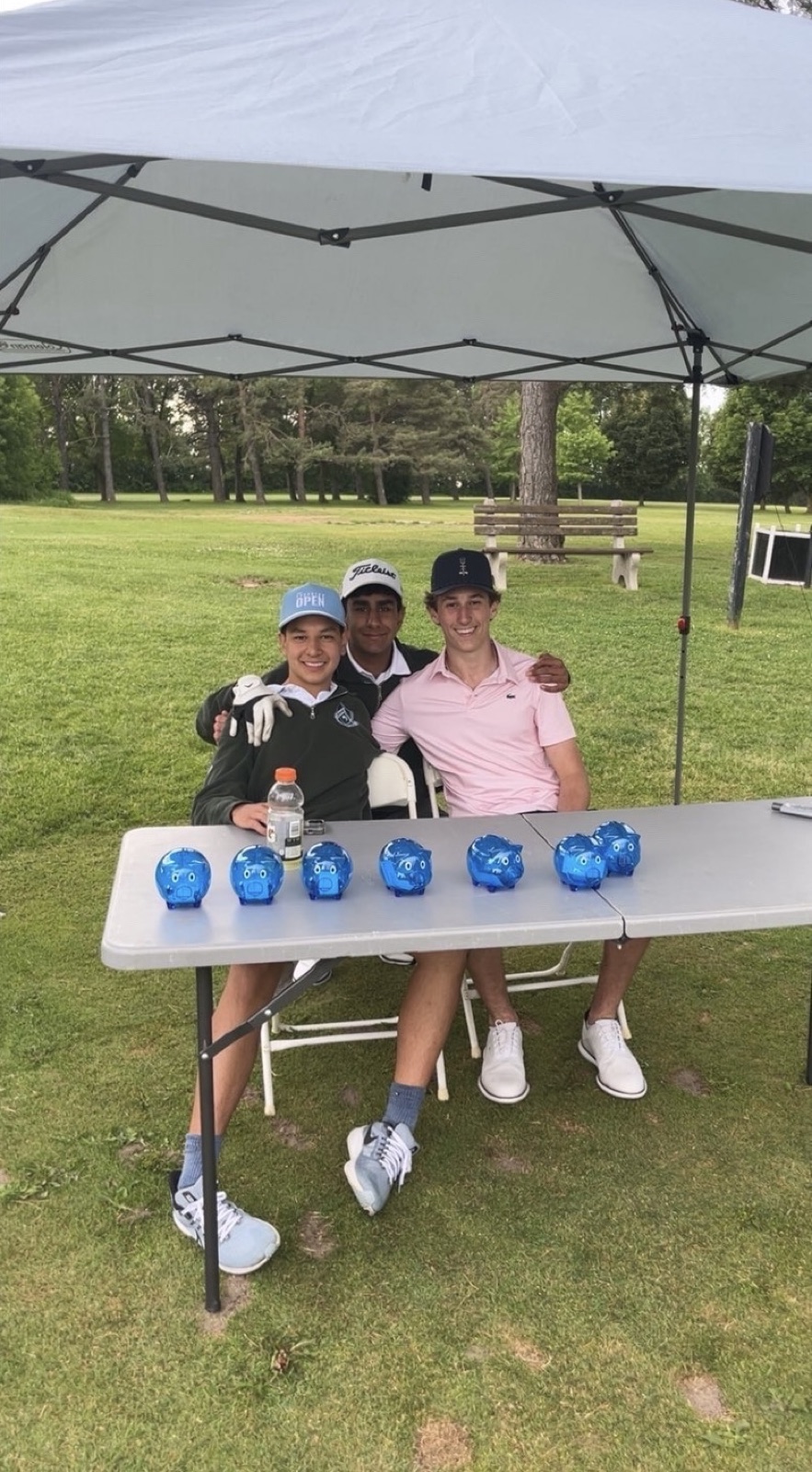Players together on the green at Fairways for the Future